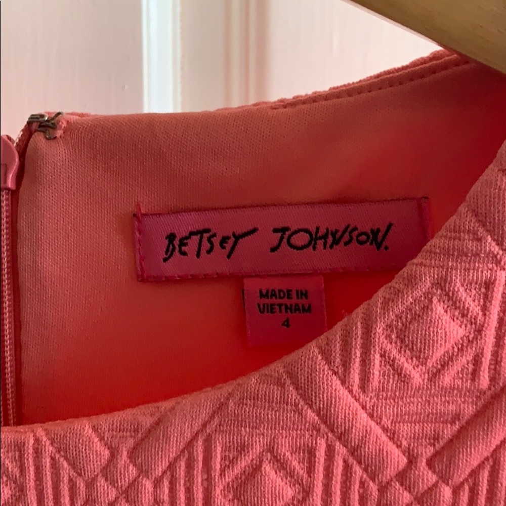 Betsy Johnson Scuba Dress Pink